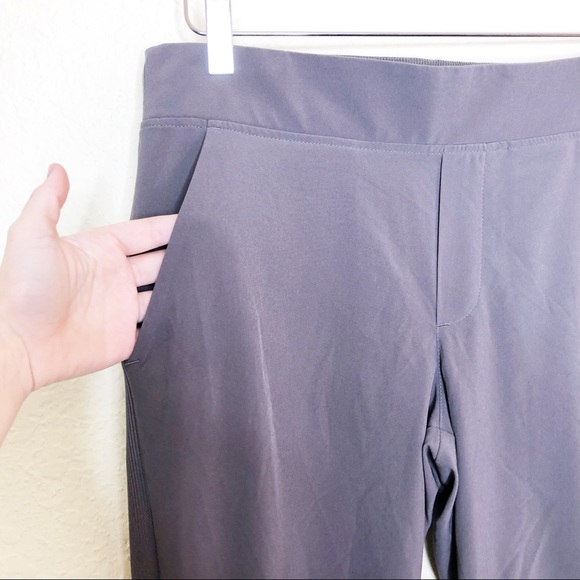 Athleta | Gray Pull On Workout Pants Size 8 - Picture 2 of 7